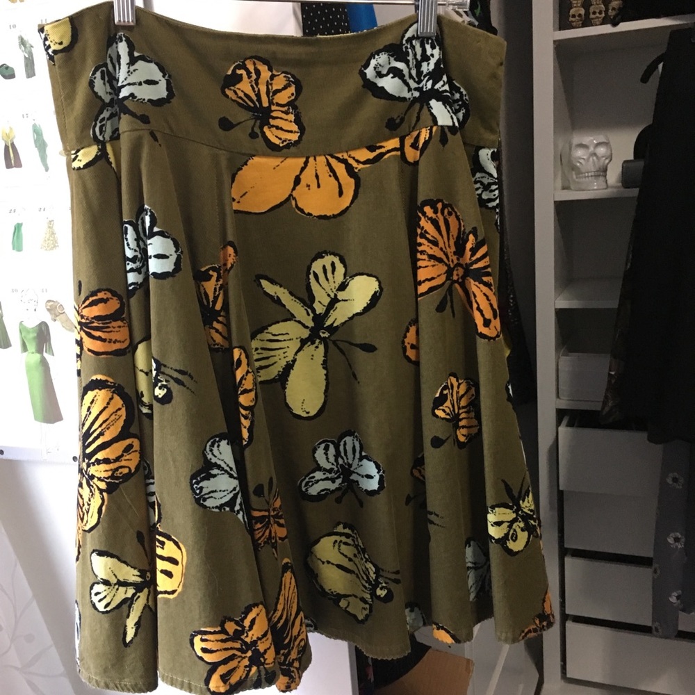 Anthropologie butterfly skirt